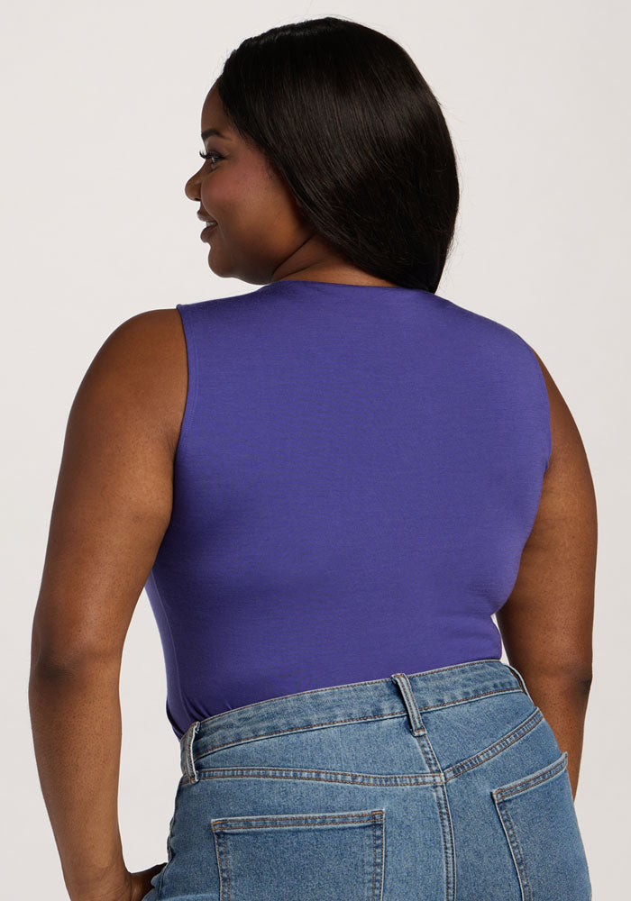 Maggie Bodysuit - Berry Indigo