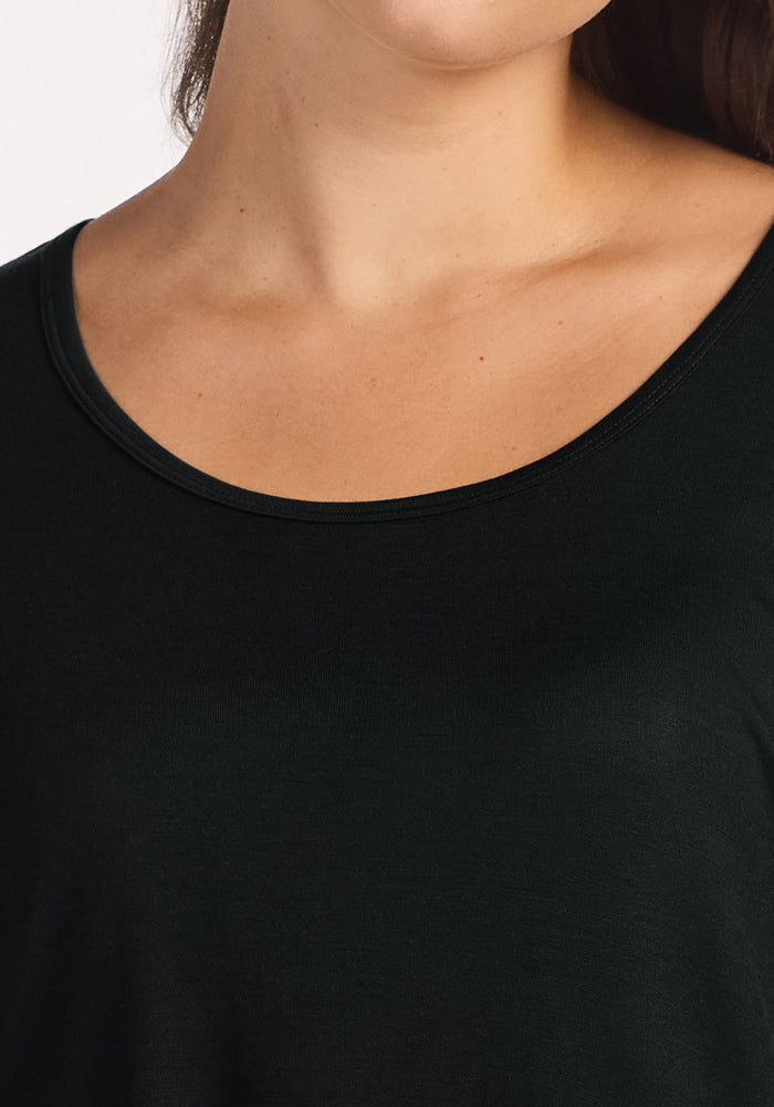 Lucille Long Sleeve Nightgown - Black