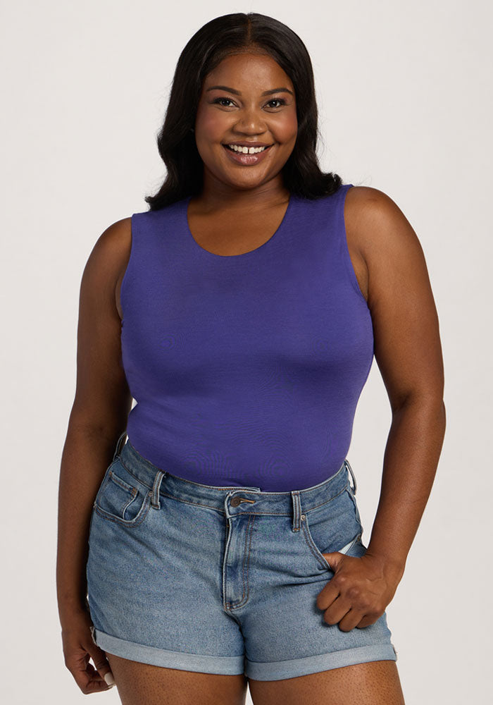 Maggie Bodysuit - Berry Indigo