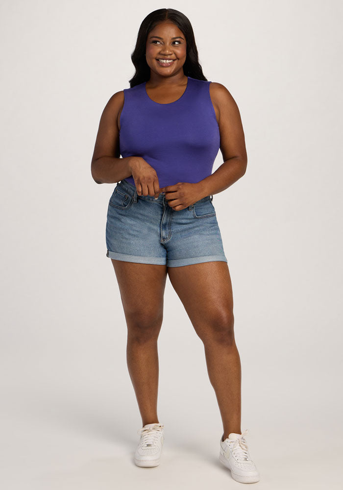 Maggie Bodysuit - Berry Indigo