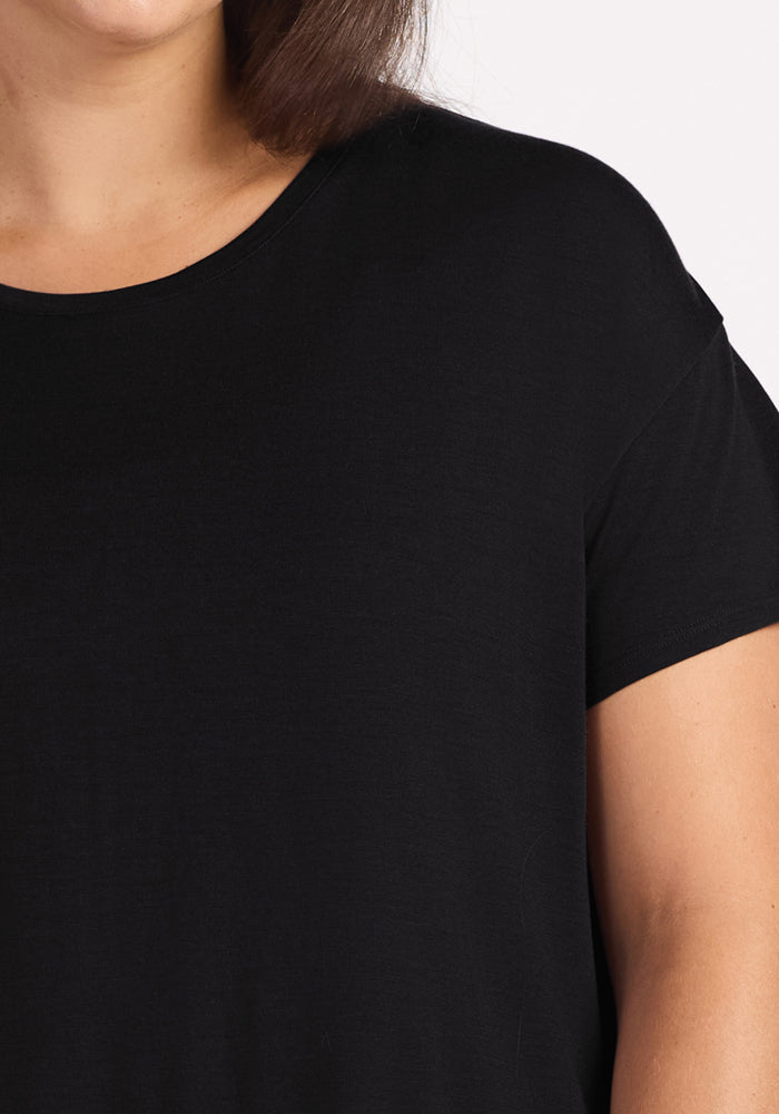 Billie Lounge Tee - Black