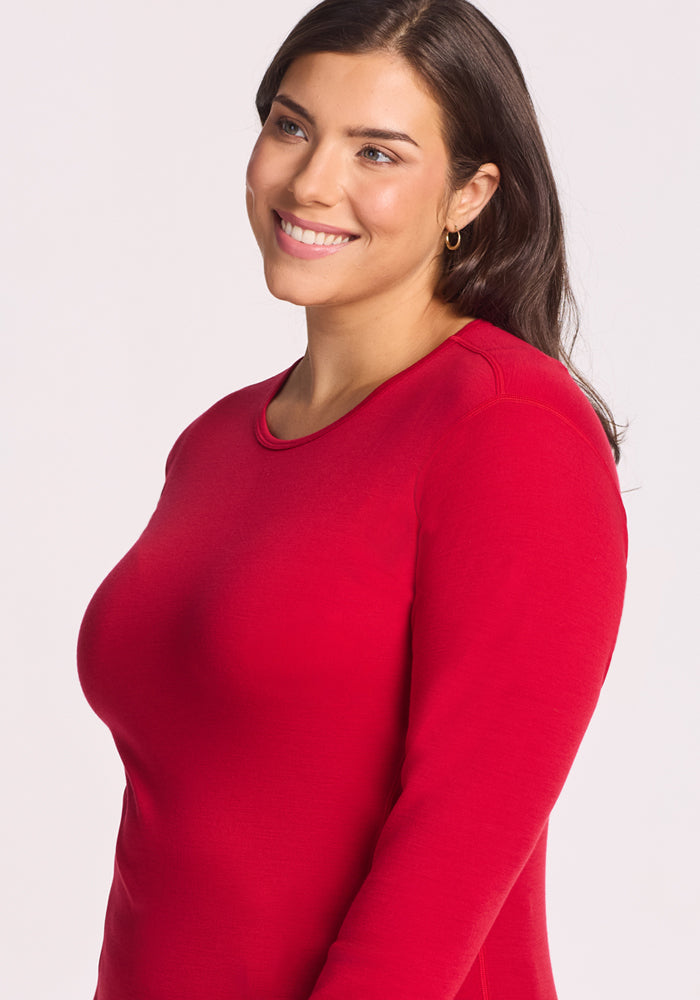 Hannah Long Sleeve Top - Maraschino Cherry