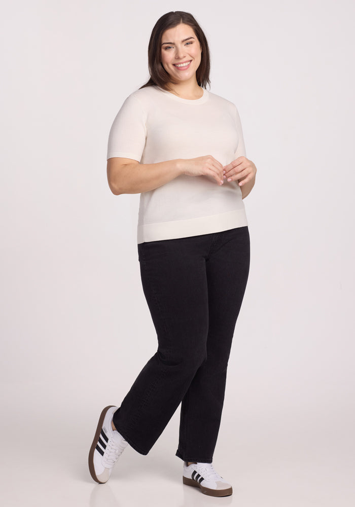 Anna Crew Sweater - Dewdrop Pearl