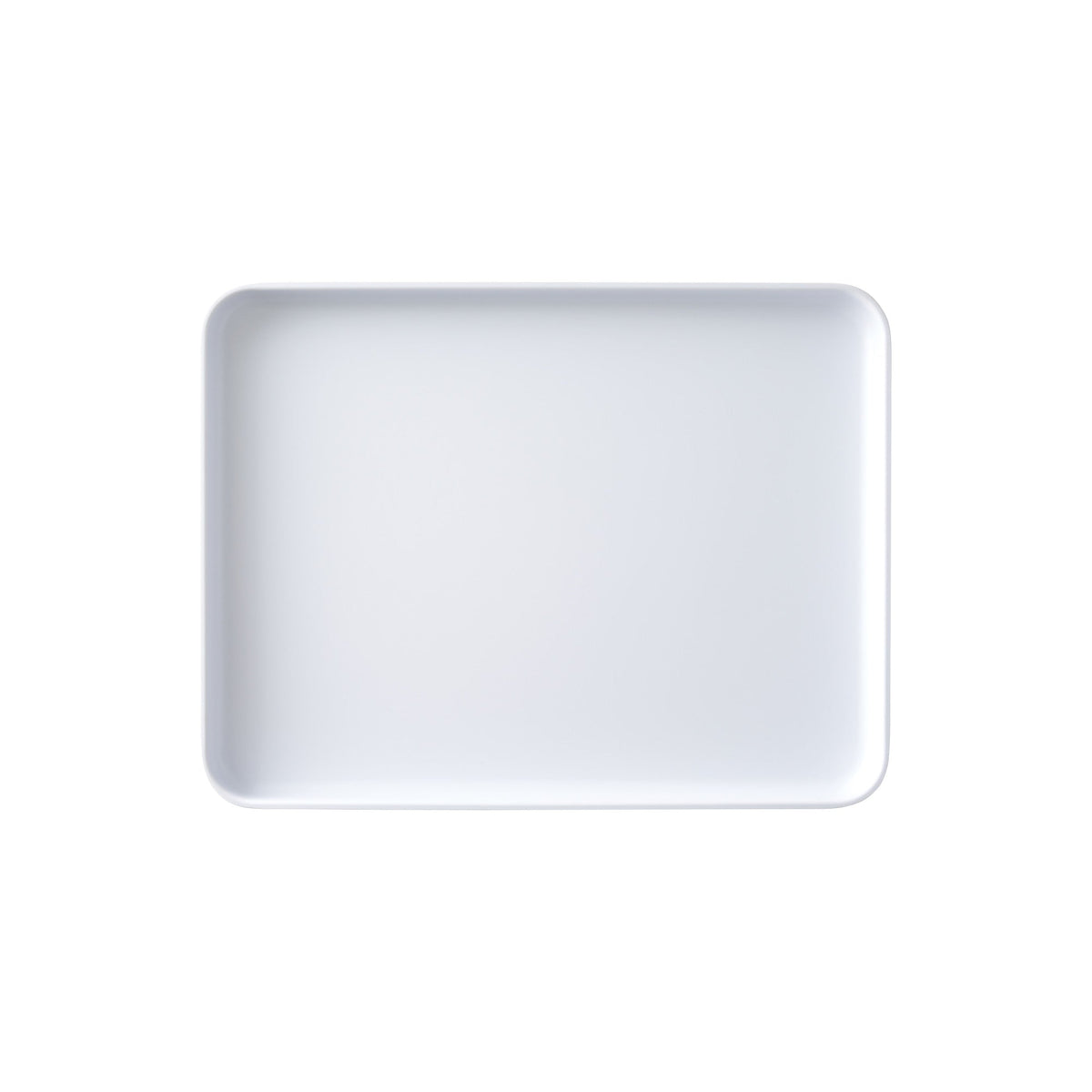 MMP-1310W - Melamine Platter, 13in L x 10in W x 1in H, Rectangular, White