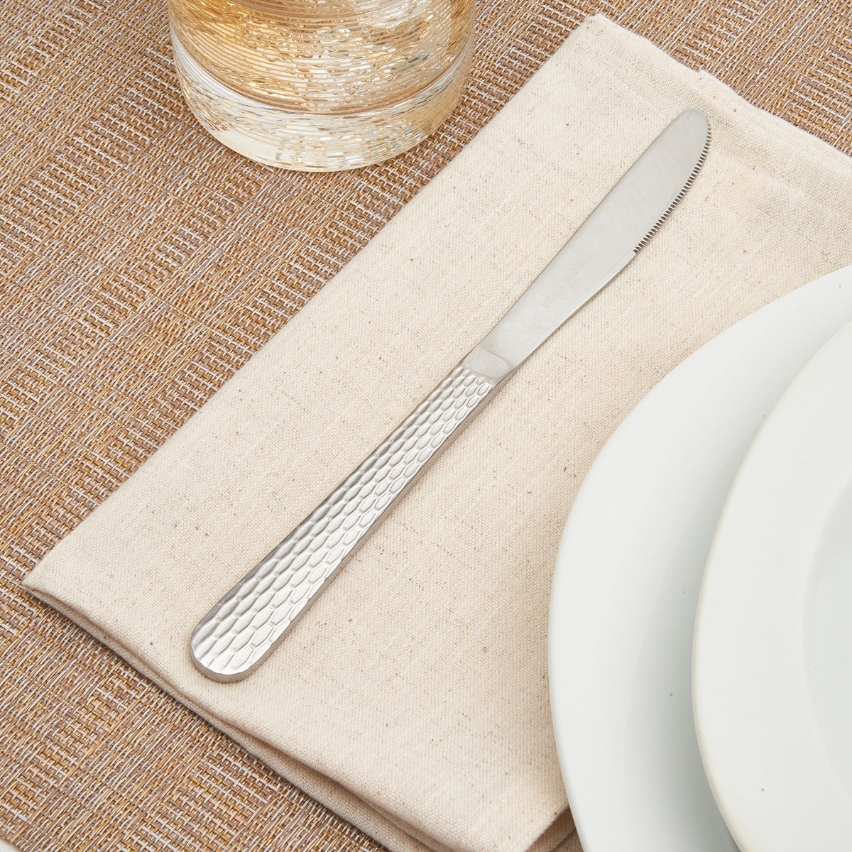 0023-08 - Caspian Dinner Knife, 18/0 Medium Weight
