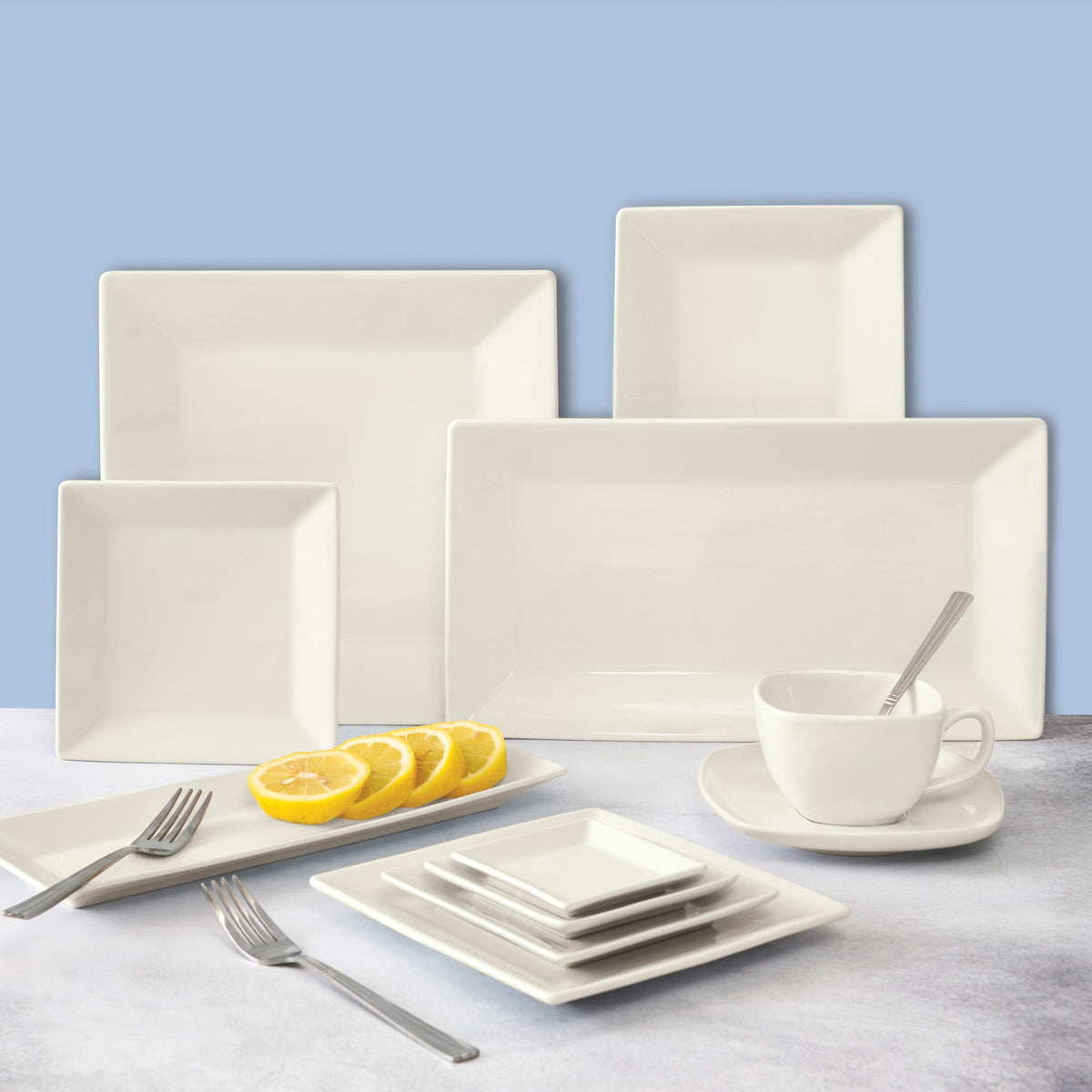 RPS-3-AW - Royalsquare Porcelain Square Plate, 3"L x 3"W x 1/2"H - American White (72 Pieces/Case)
